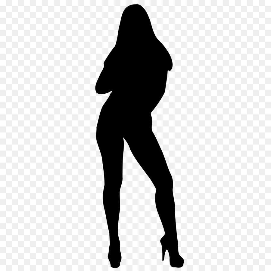 Silueta De Una Mujer，Pose PNG