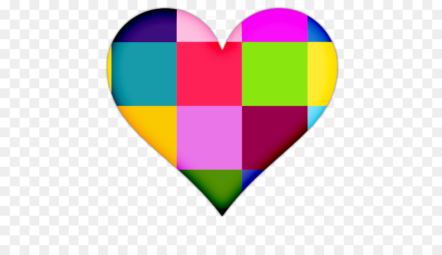 Corazón Colorido，Amar PNG