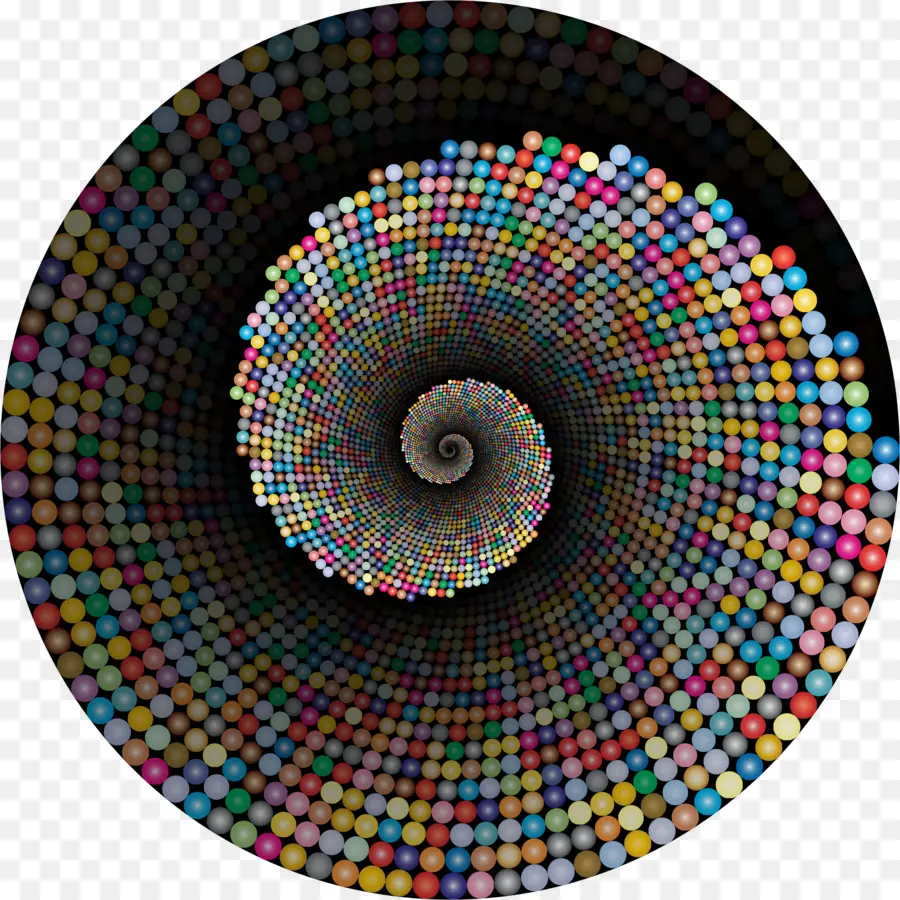 Espiral Colorida，Bolas PNG