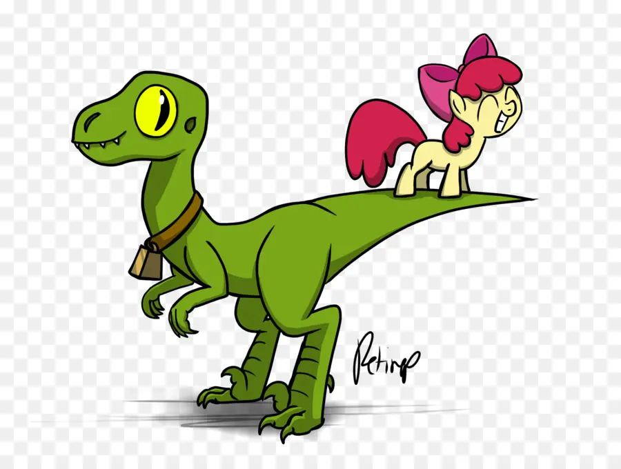 Pony Y Dinosaurio De Dibujos Animados，Dinosaurio PNG