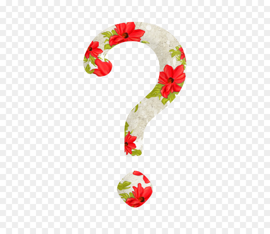 Signo De Interrogación Floral，Signo De Interrogación PNG