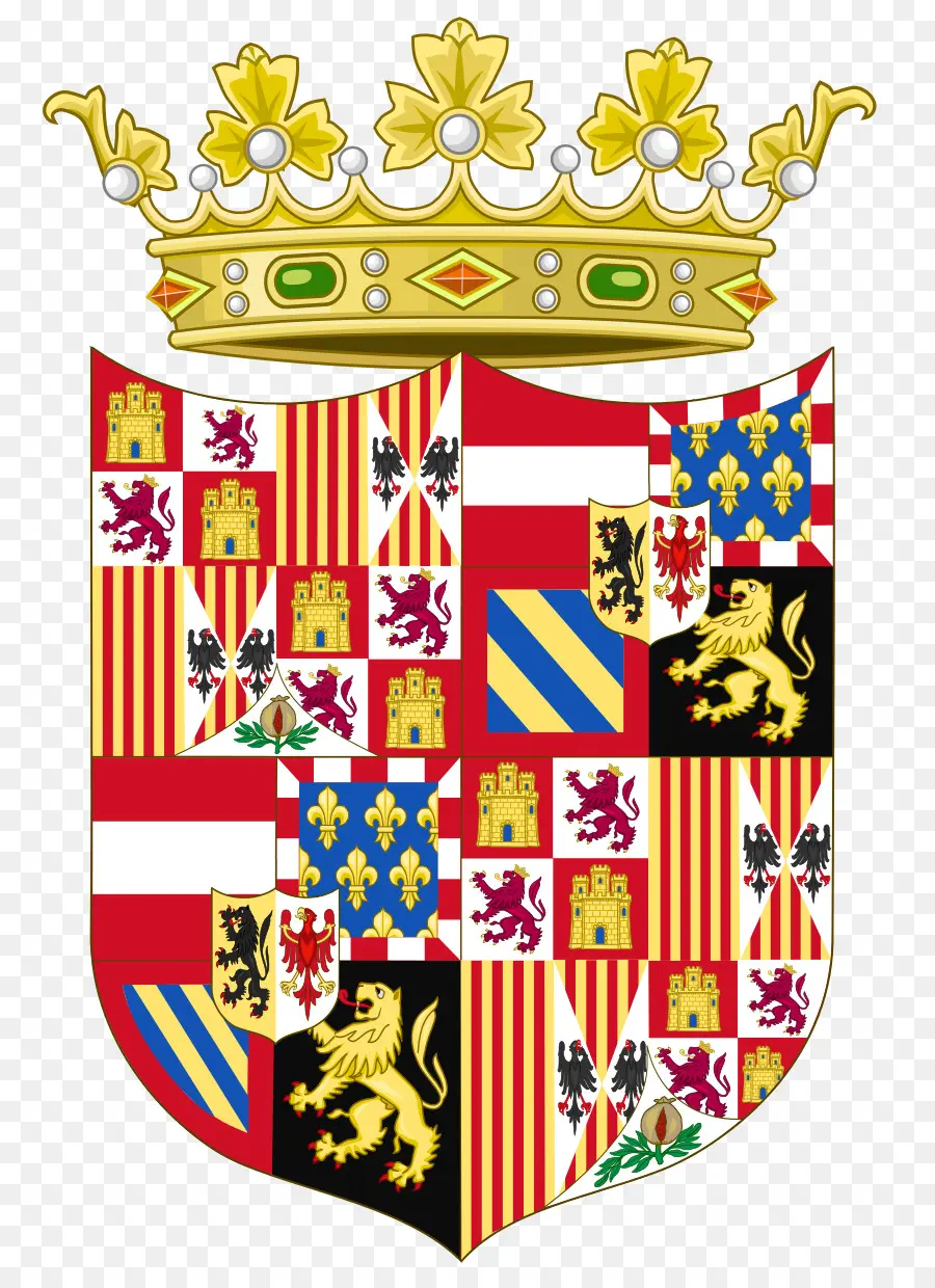 España，Escudo De Armas De Carlos V Emperador Romano Santo PNG