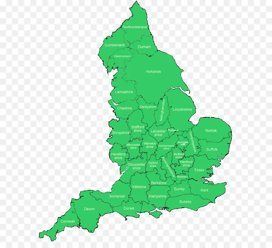 Inglaterra，Mapa En Blanco PNG