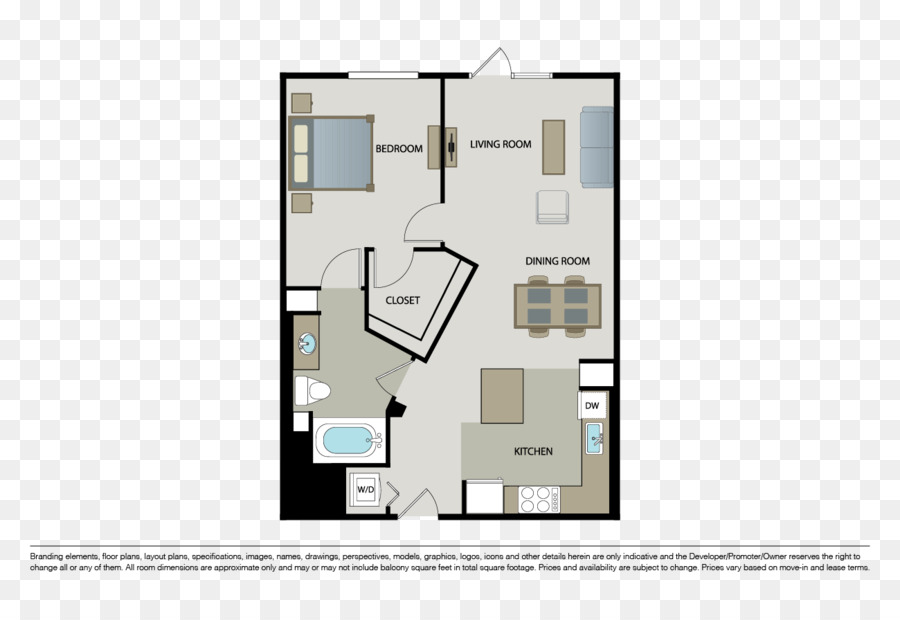 Plan De Piso，Dylan Apartments PNG