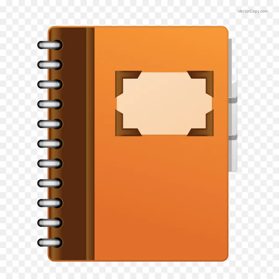 Cuaderno Naranja，Espiral PNG