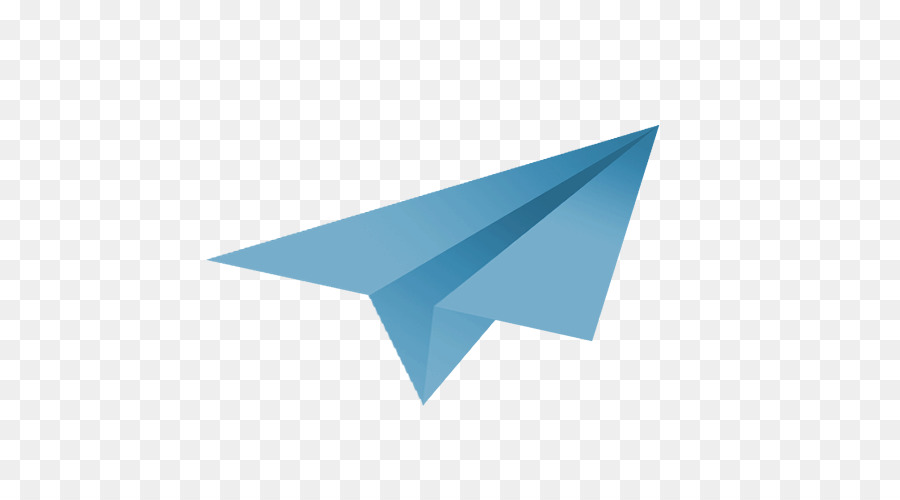 Avión De Papel Azul，Origami PNG