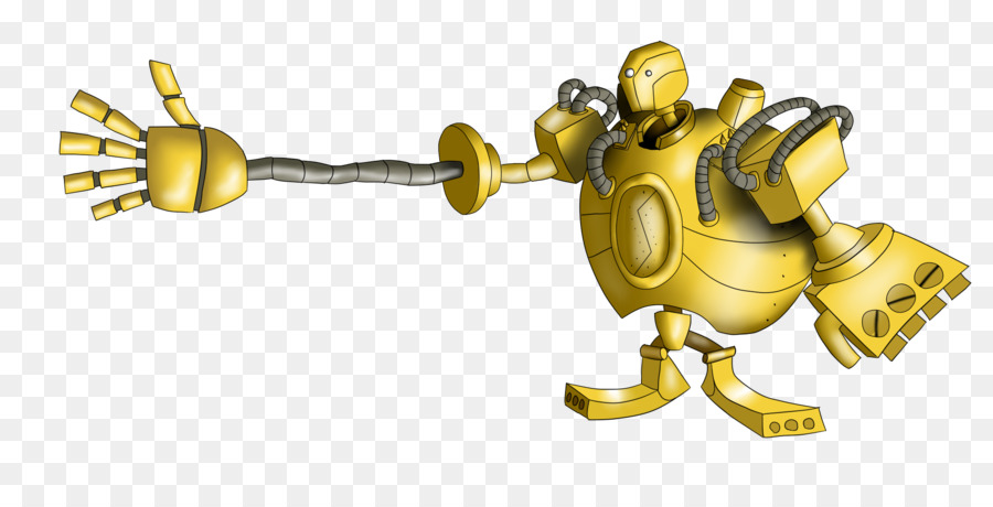 Robot Amarillo，Mecánico PNG