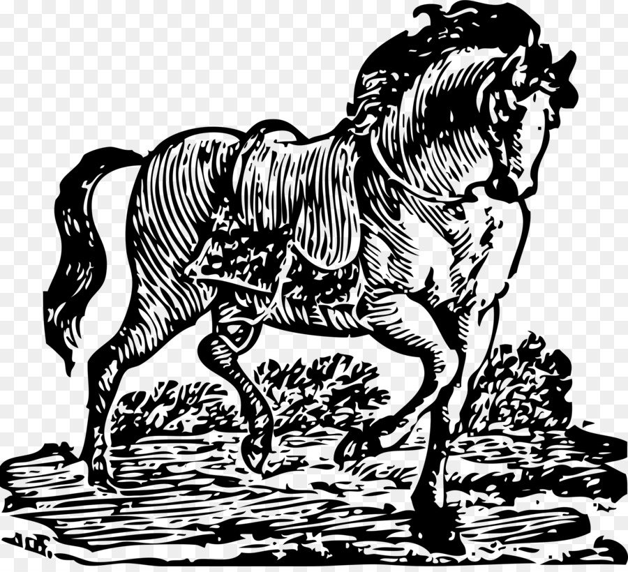 Caballo，Xilografía PNG