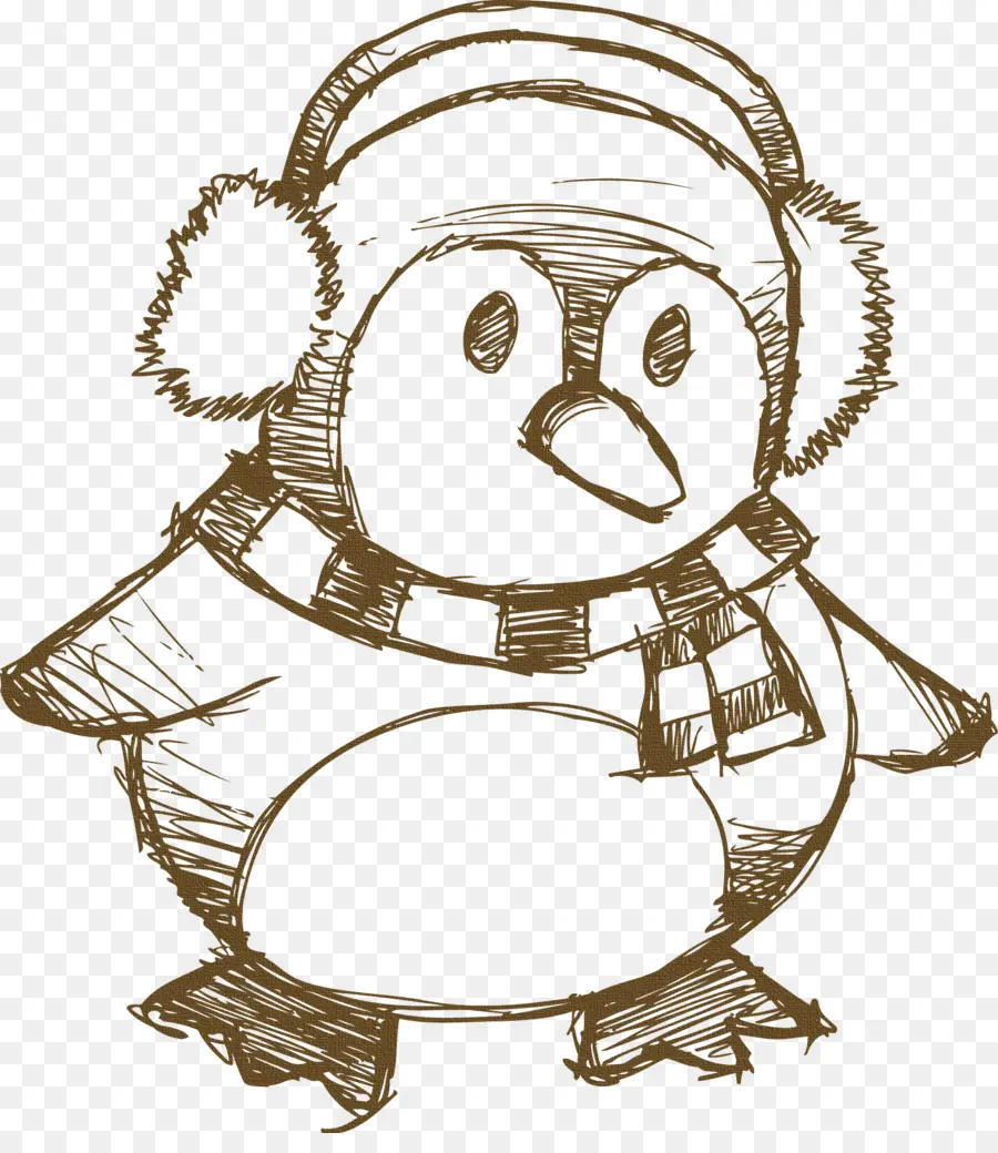 Penguin，Dibujo PNG