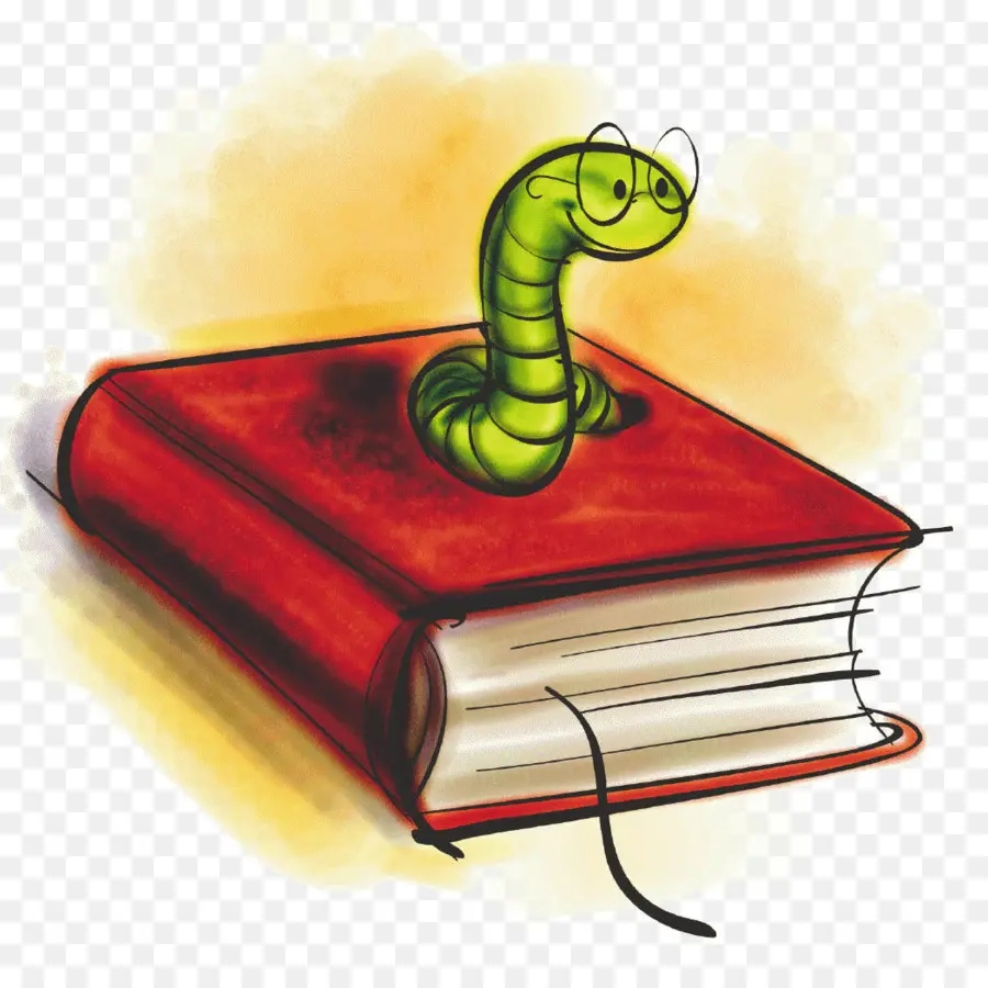 Bookworm，Gusano PNG