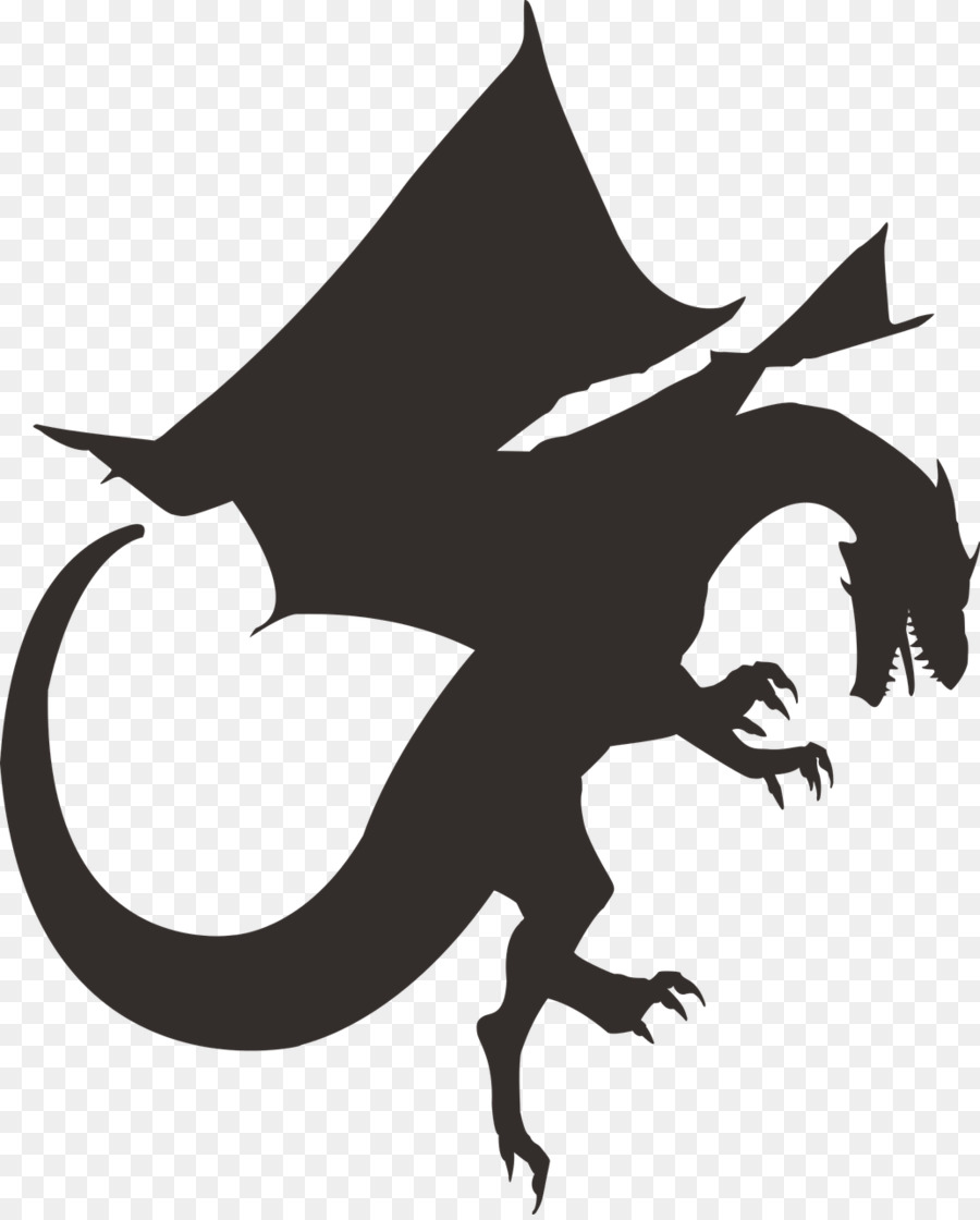 Dragón，Silueta PNG