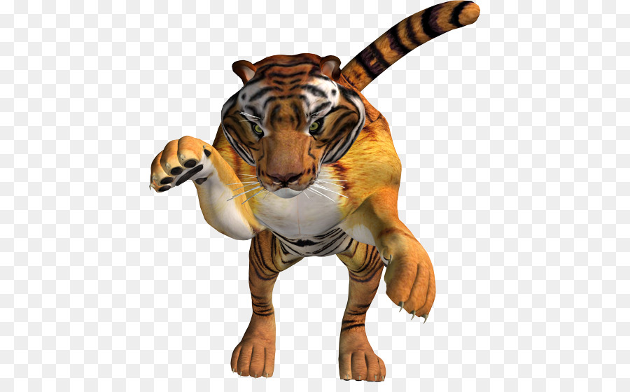 Tigre De Pie，Felino De Gran Tamaño PNG