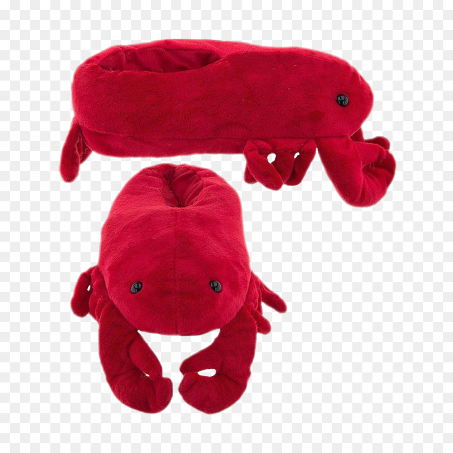 Pantuflas De Langosta Roja，Felpa PNG