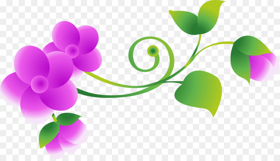 Flores Y Mariposas，Hojas PNG