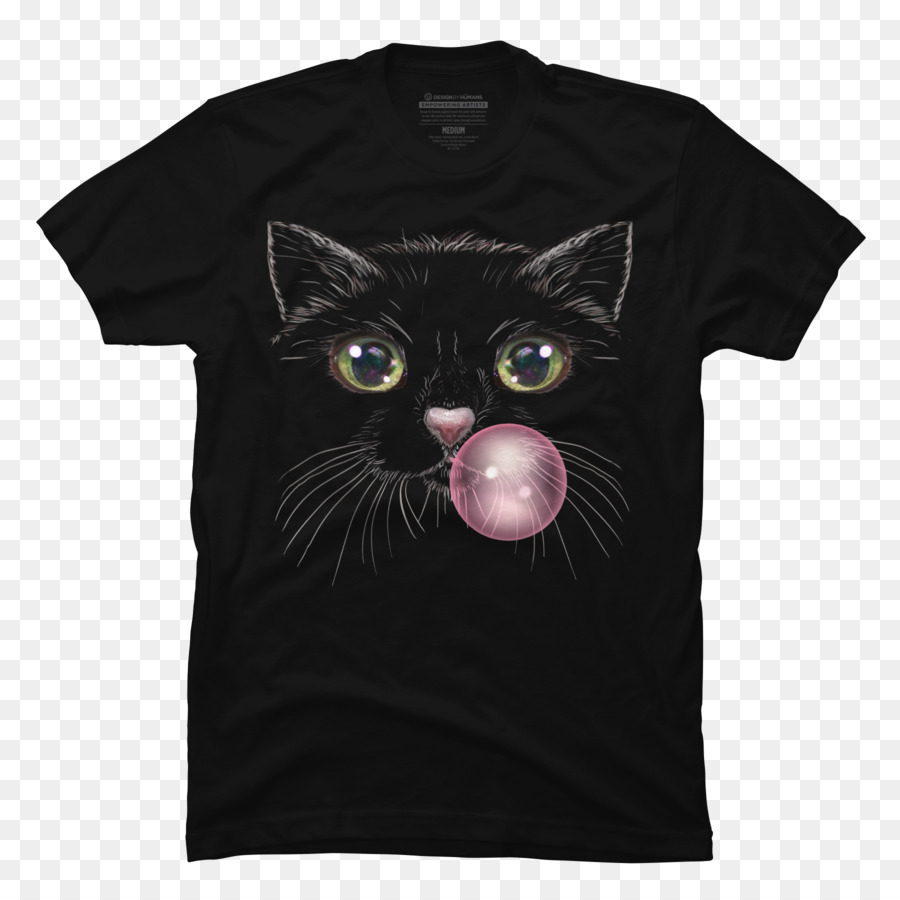 Camiseta，Gato Negro PNG