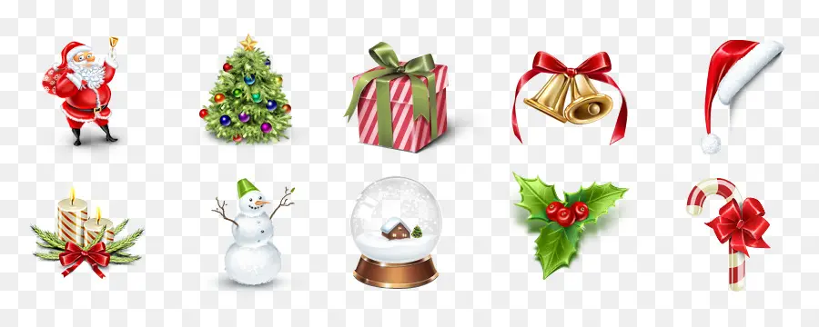 Iconos De Navidad，Papá Noel PNG