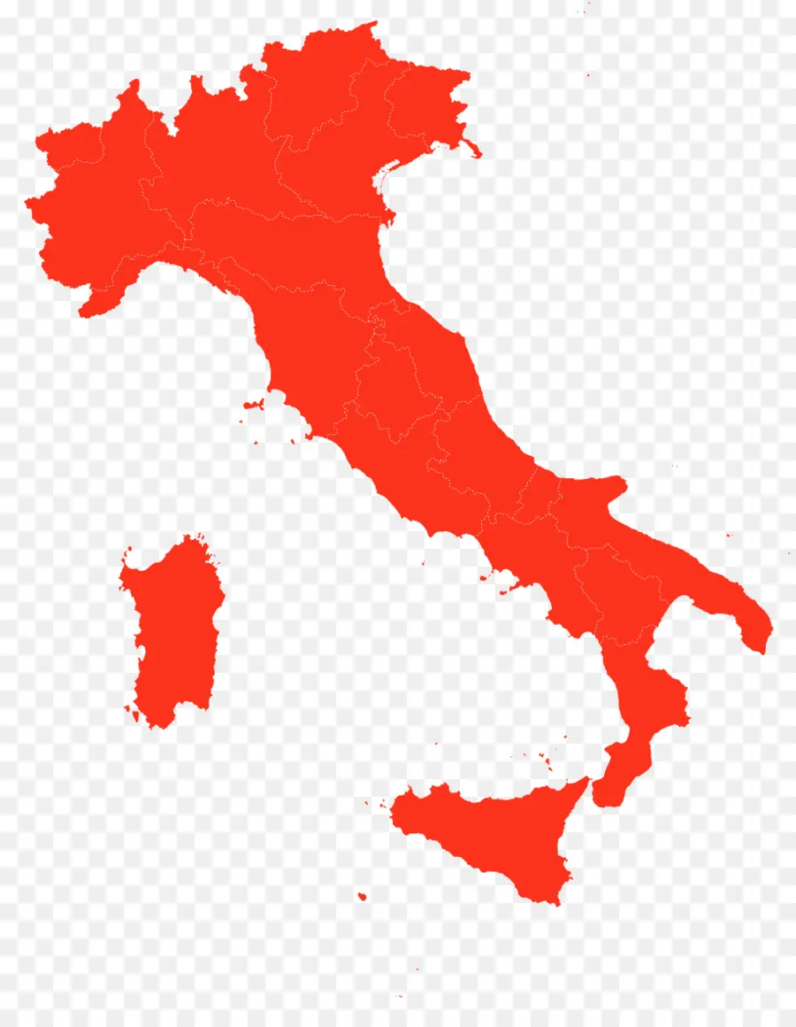 Las Regiones De Italia，Mapa PNG