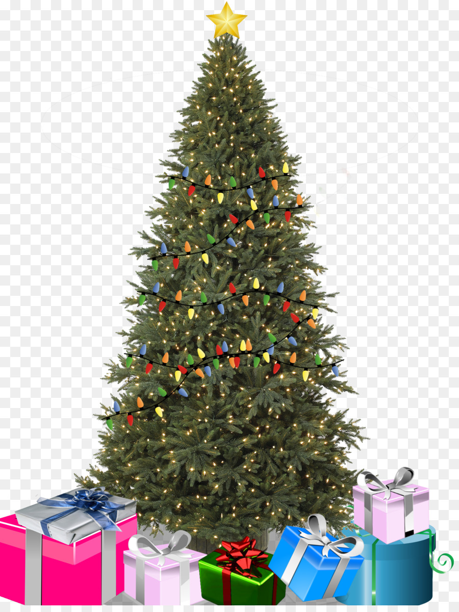 árbol De Navidad Blanco，Presenta PNG