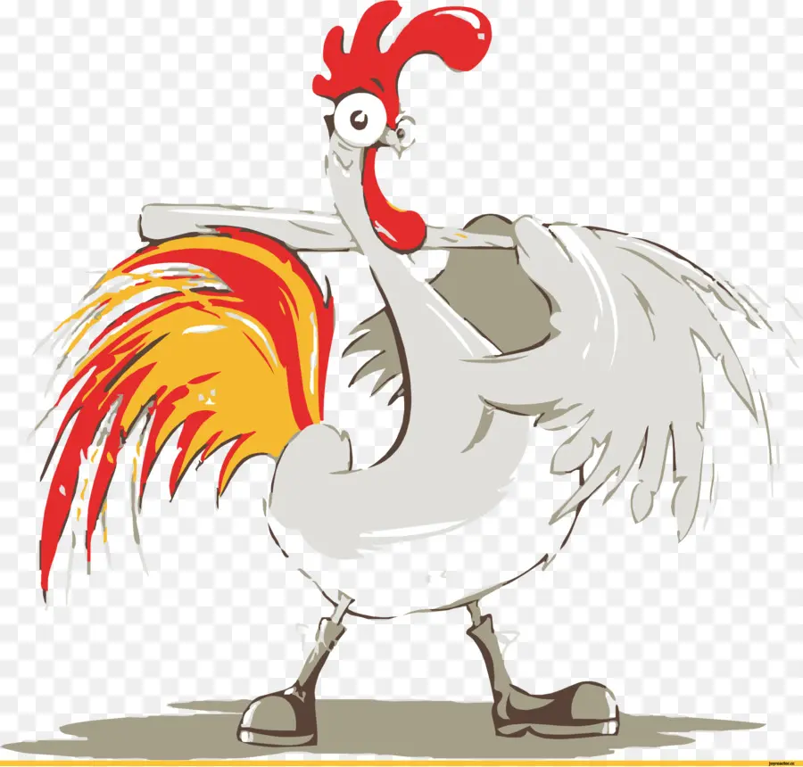 Gallo Con Murciélago，Pollo PNG