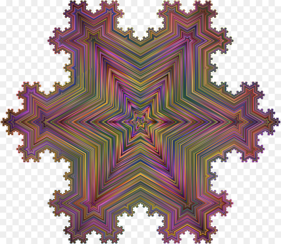 Copo De Nieve De Koch，Fractal PNG