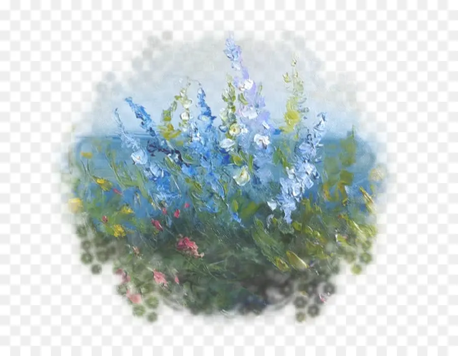 Flores，Azul PNG