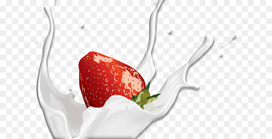 Fresa En Leche，Fruta PNG