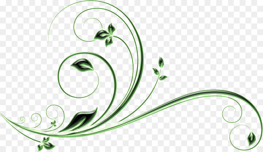 Diseño Floral Verde，Hojas PNG