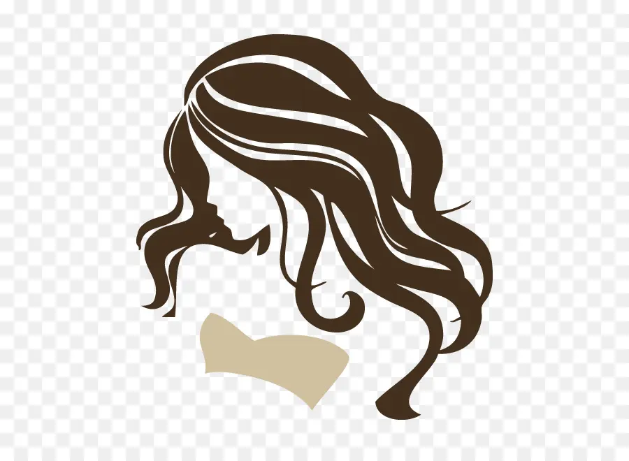 Silueta De Cabello Castaño，Cabello PNG