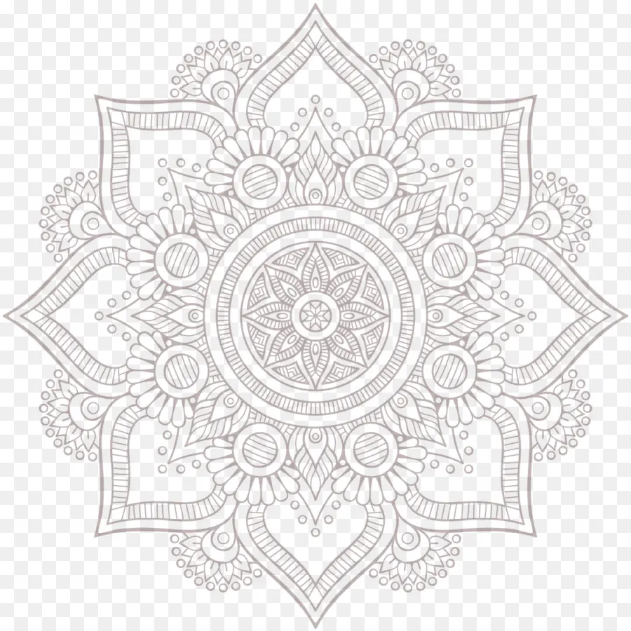 Mandala，Gris PNG