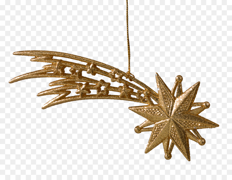 Adorno De Estrella Plateada，Navidad PNG