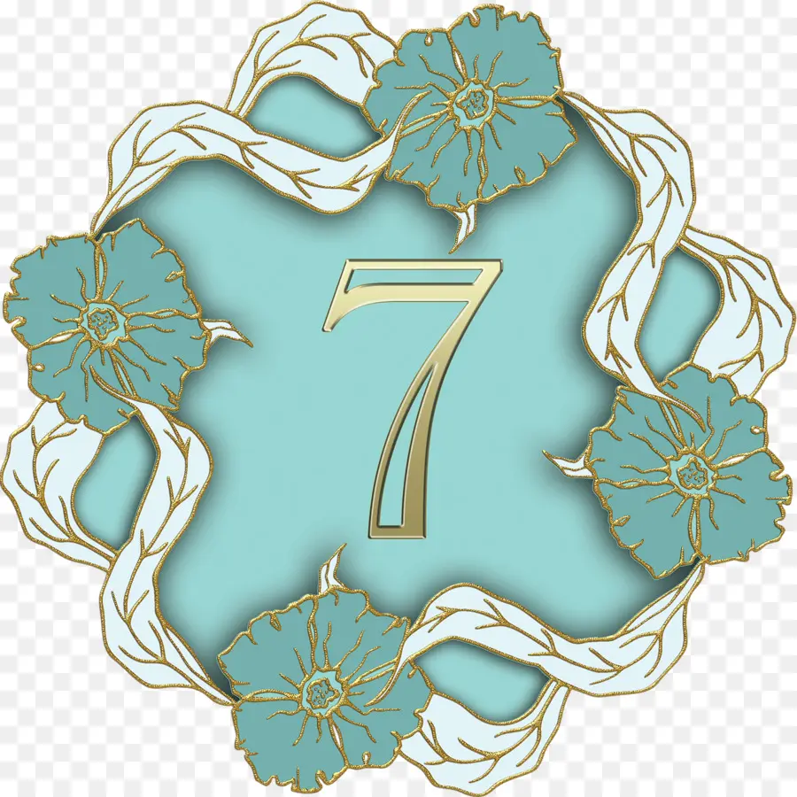 Numero 7，Floral PNG