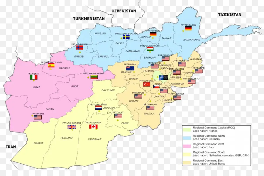 Mapa De Afganistán，Países PNG