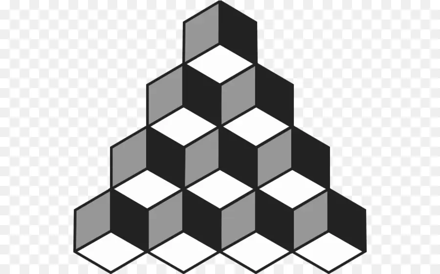 El Triángulo De Penrose，Cubo De Necker PNG