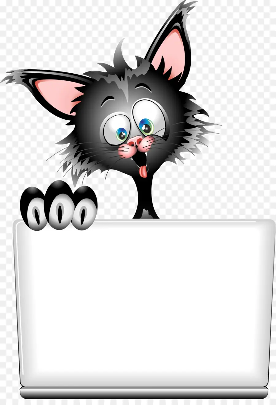 Gato De Dibujos Animados，Negro PNG