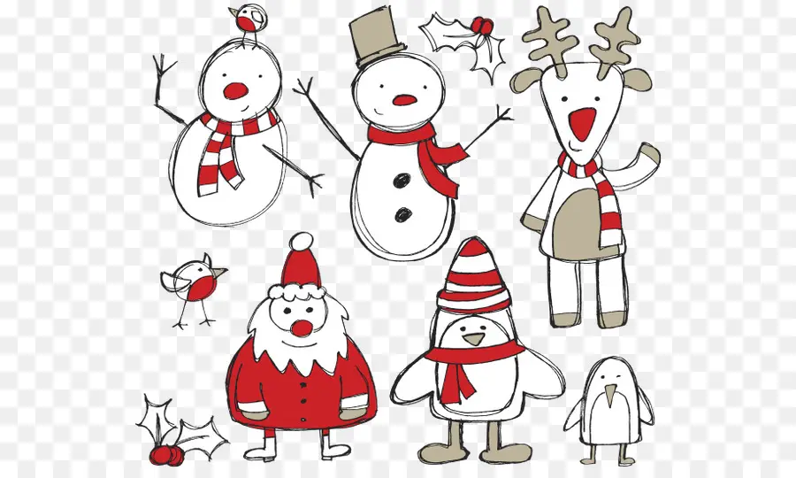 Personajes Navideños，Muñeco De Nieve PNG