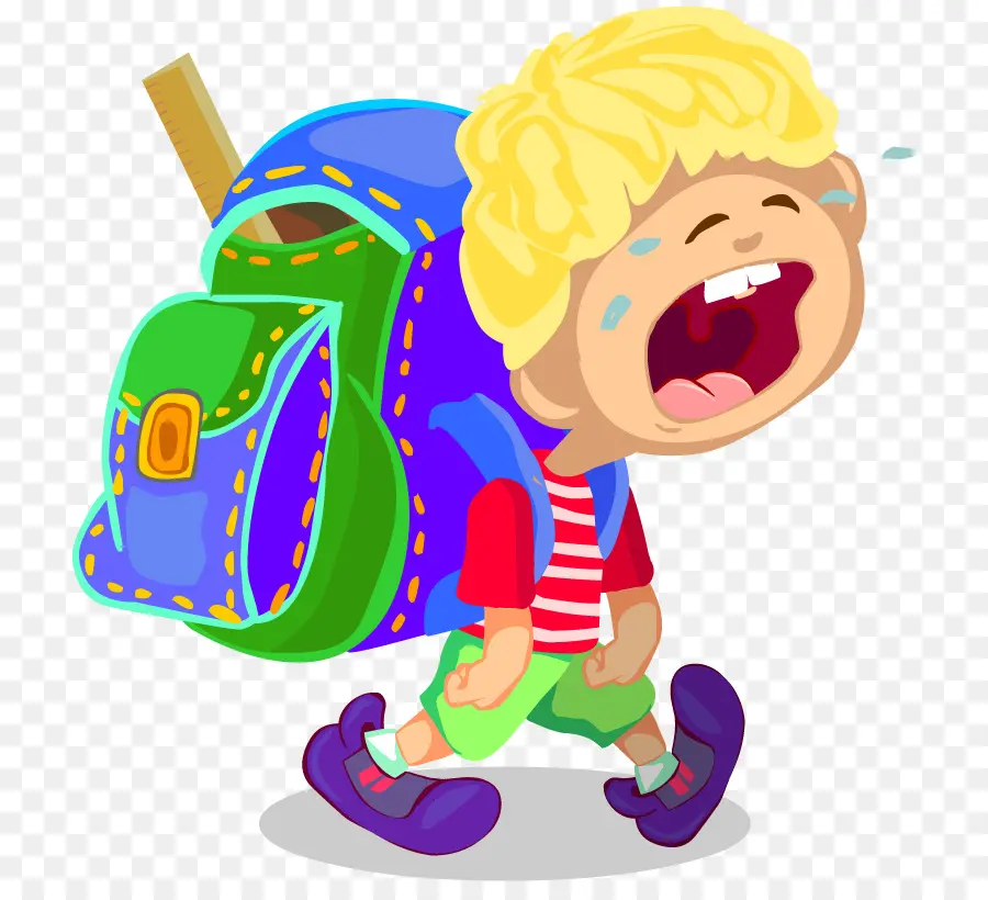 Niño Llorando，Mochila PNG