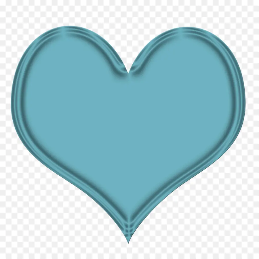 Azul，Corazón PNG