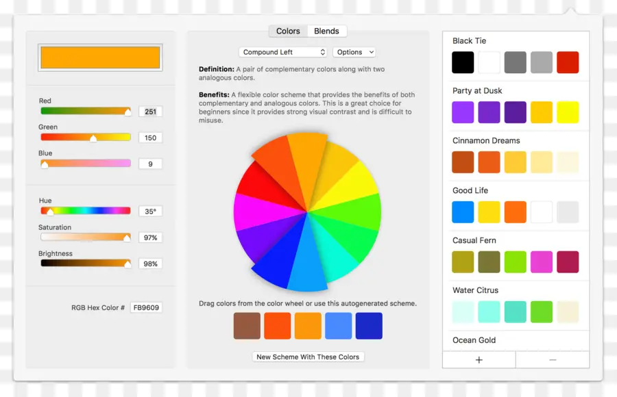 Colores Análogos，El Esquema De Color PNG