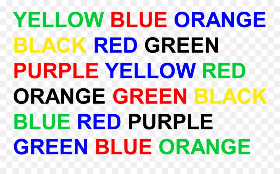 Efecto Stroop，Palabra PNG