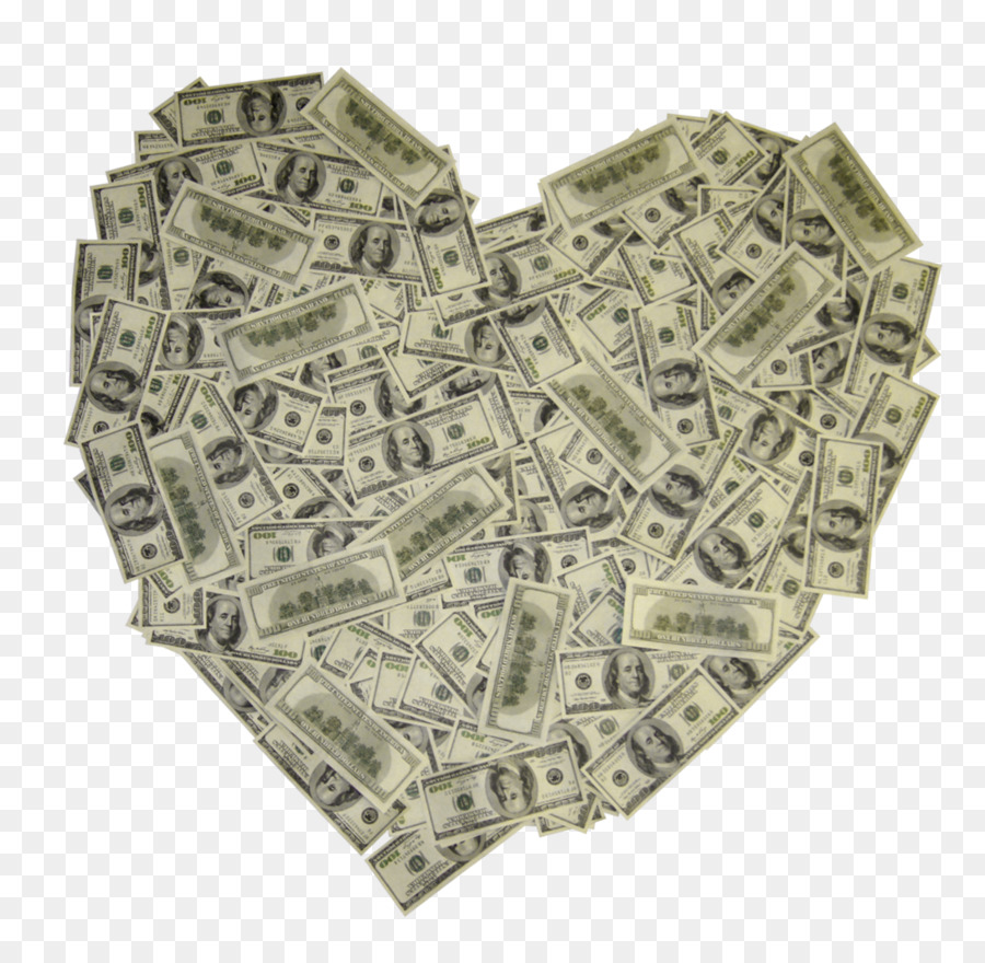 Corazón De Dinero，Dolares PNG