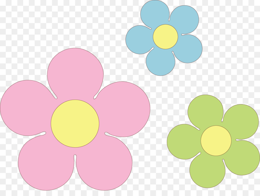 Flores Coloridas，Verde PNG