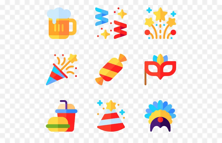 Iconos De Fiesta，Celebración PNG