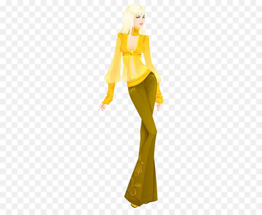 Modelo De Moda，Ropa PNG