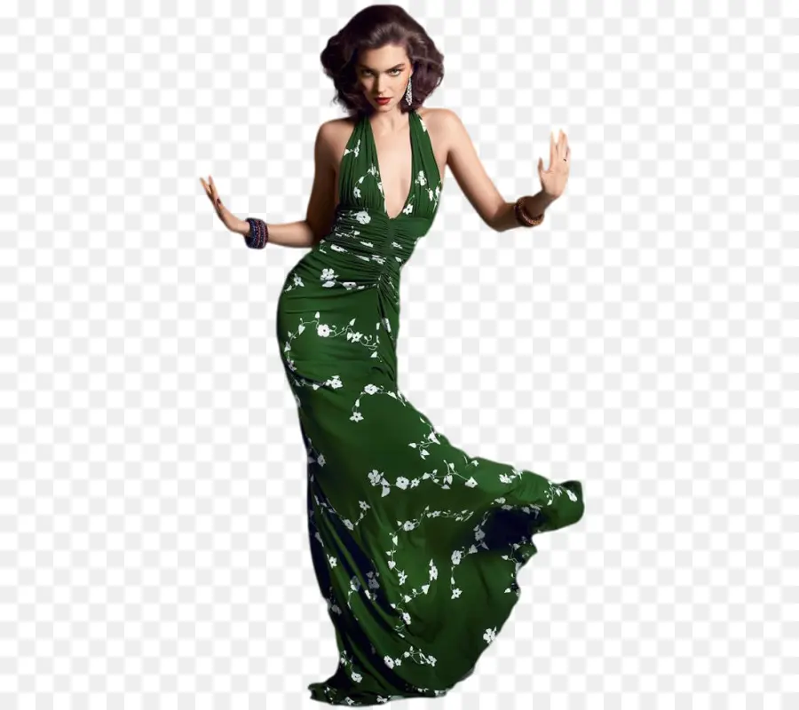 Vestido Verde，Verde PNG