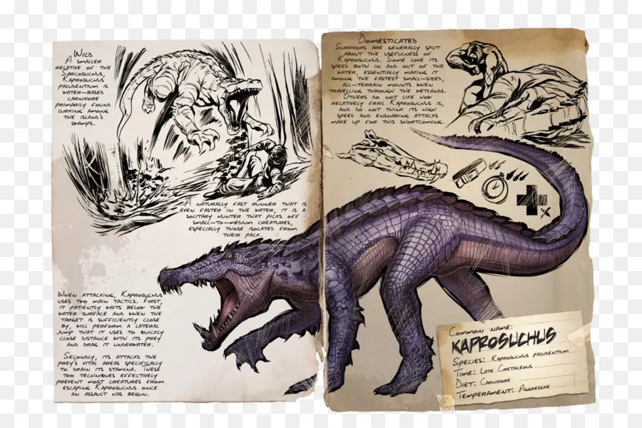 Kaprosuchus，Arca De Supervivencia Evolucionado PNG