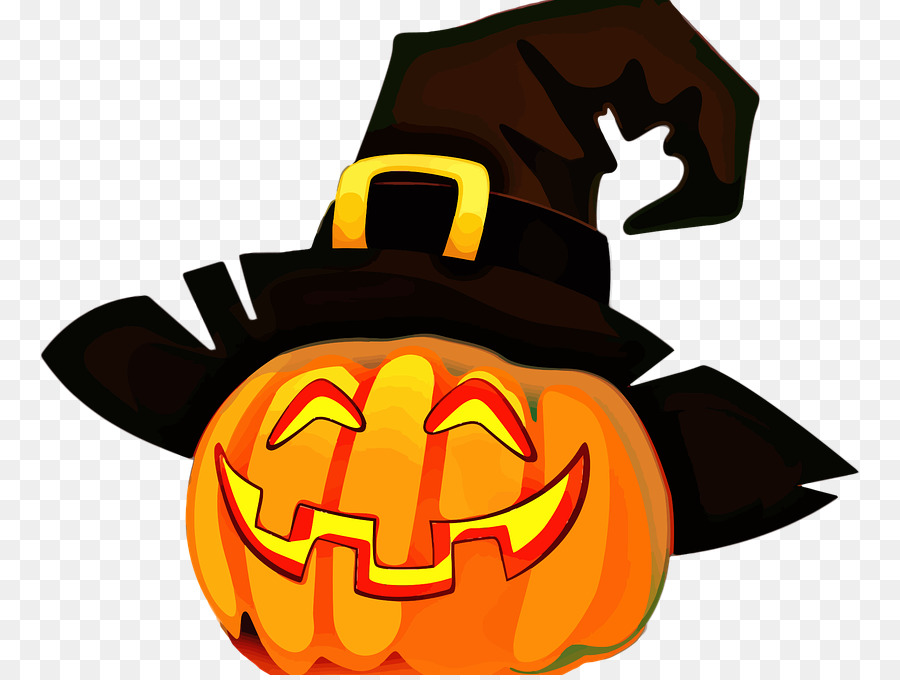 Calabaza Con Sombrero，Jack O' Lantern PNG