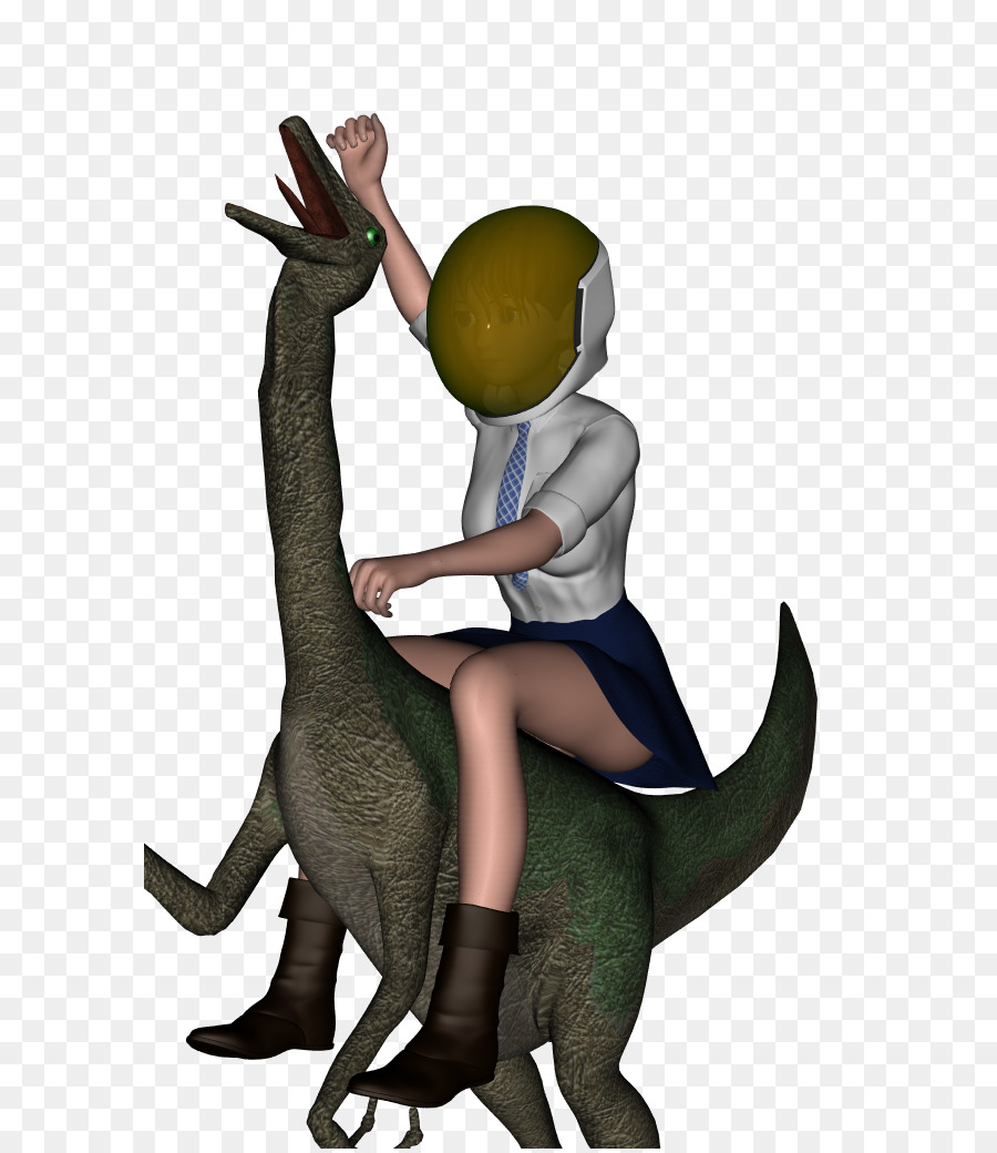 Persona Montando Dinosaurio，Fantasía PNG