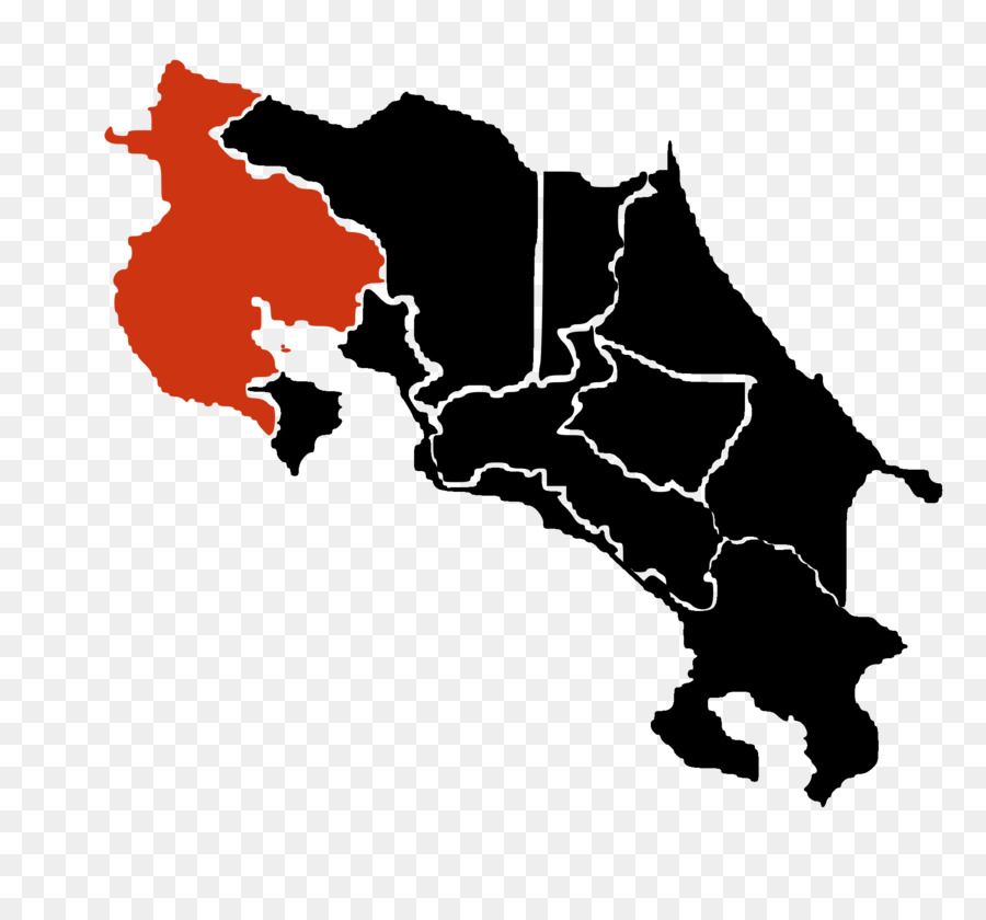 Provincias De Costa Rica，Mapa PNG