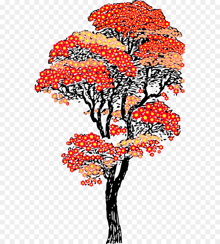 Árbol，Floral PNG