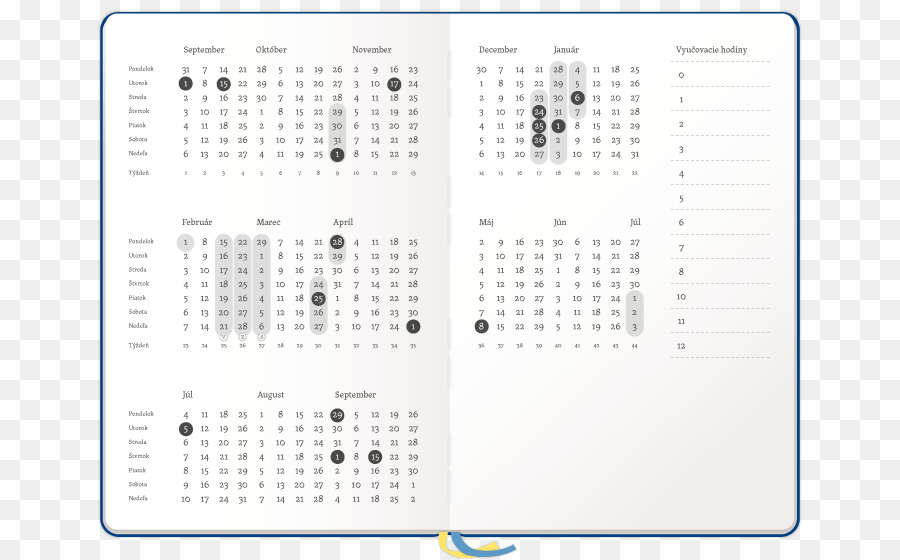 Calendario，Año PNG